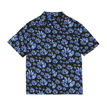 Load image into Gallery viewer, Chemise Magenta x Blue Flowers
