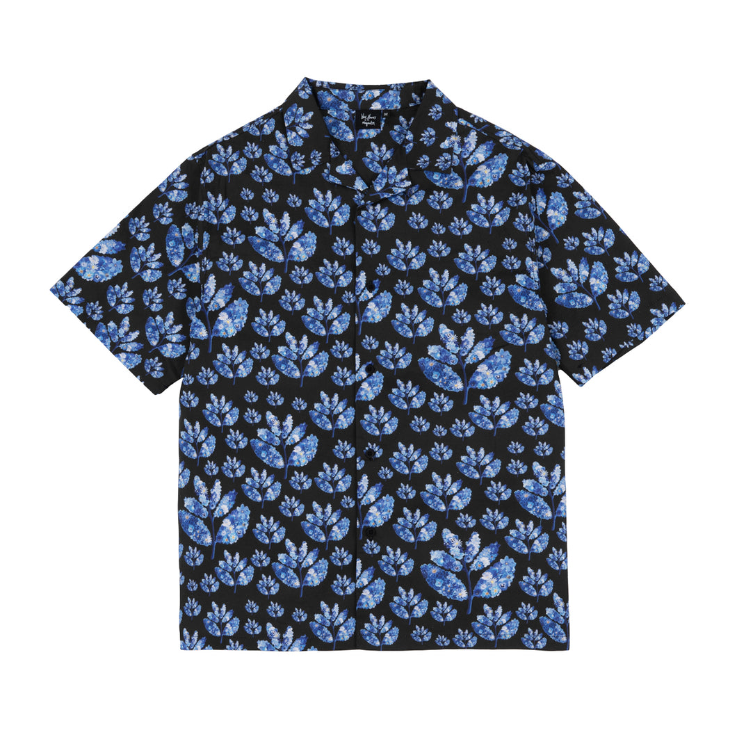 Chemise Magenta x Blue Flowers