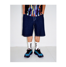 Load image into Gallery viewer, Hélas Dieu Grec Denim Short
