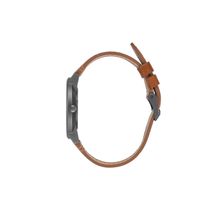 Load image into Gallery viewer, Nixon Porter Leather Watch Gunmetal/Charcoal/Taupe
