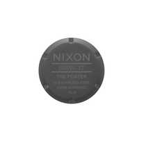 Load image into Gallery viewer, Nixon Porter Leather Watch Gunmetal/Charcoal/Taupe
