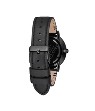 Load image into Gallery viewer, Montre Nixon Porter leather Black Gold
