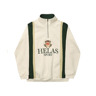 Pull 1/4 de zip Hélas Couronne