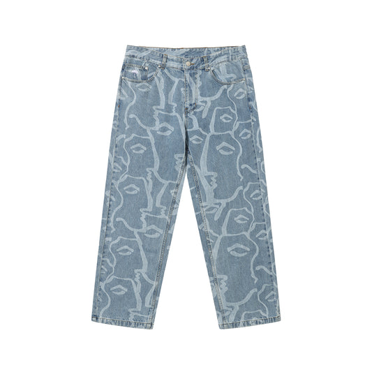 Pantalon Hélas Dieu Grec Denim