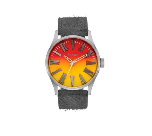 Nixon x Nirvana Sentry Leather Watch